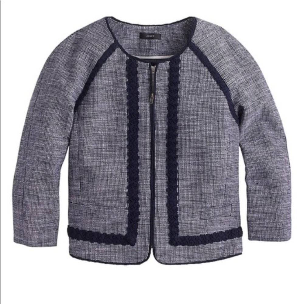 NWOT J.Crew tweed blazer women's size 6 (G30) - Picture 2 of 7